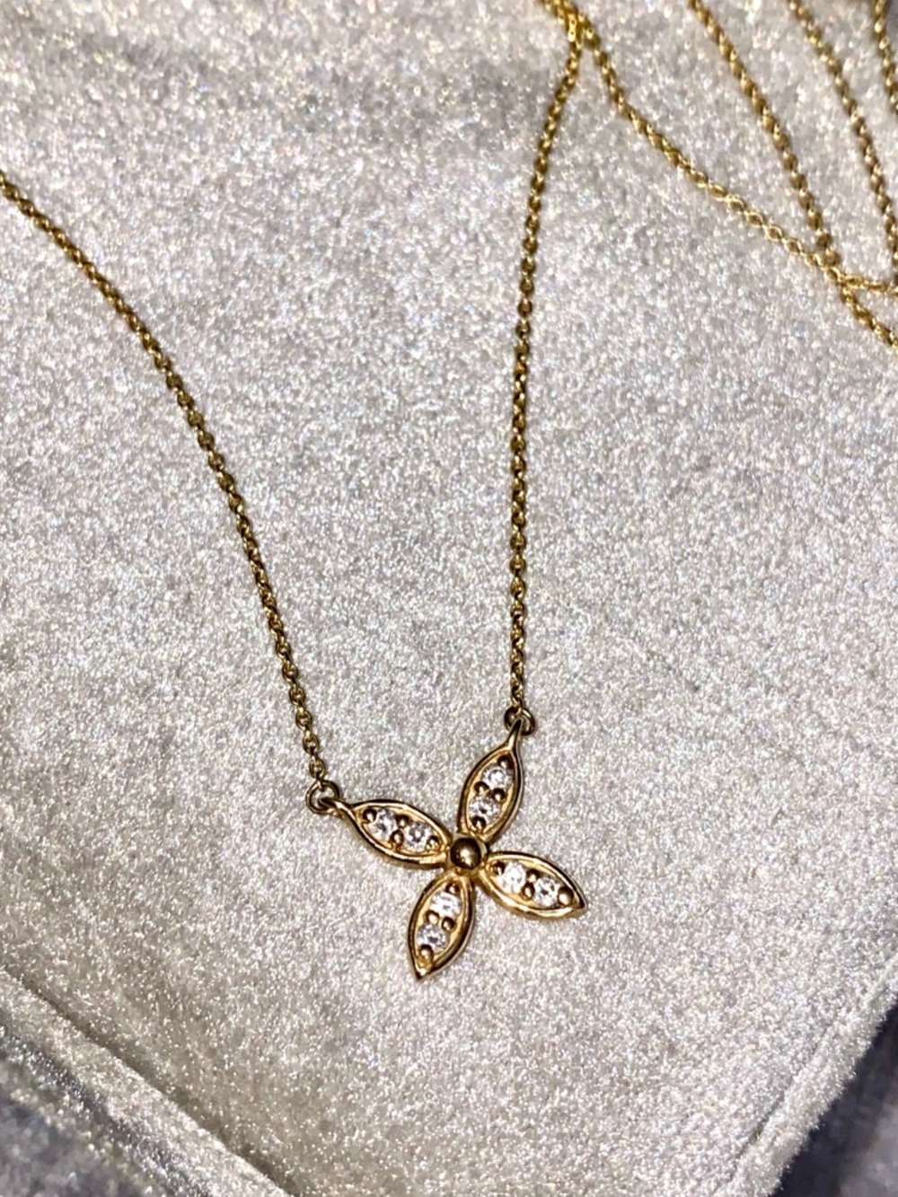 14k Gold & diamond necklace